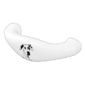 大おもしろいげさな甘やかされた犬のユーモア セラミック引き出し取っ手 (アングル)