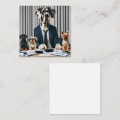 大おもしろいダン会計士 スクエア名刺 (正面/裏面)