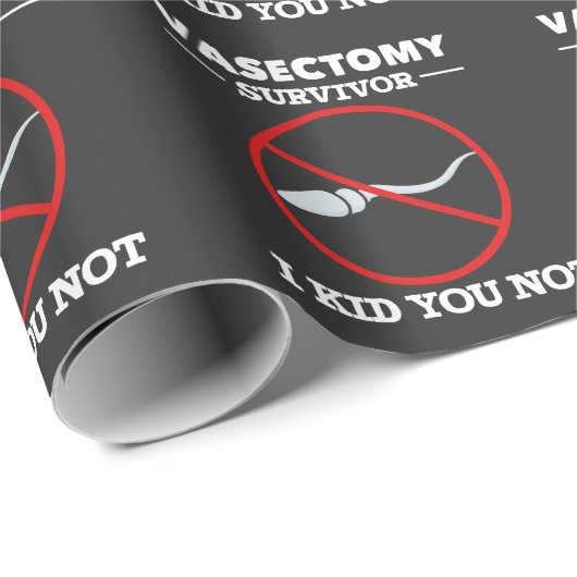 大おもしろい人の精管切除手術ことわざ ラッピングペーパー (ロールコーナー)