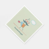 大おもしろい口ひげの細菌学者 スタンダードランチョンナプキン (角)