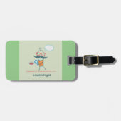 大おもしろい口ひげの細菌学者 ラゲッジタグ (正面横)