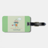 大おもしろい口ひげの細菌学者 ラゲッジタグ (裏面横)