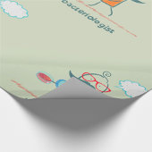 大おもしろい口ひげの細菌学者 ラッピングペーパー