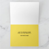 大おもしろい型のGet Well Card(ボスまたは同僚用) カード (内部)