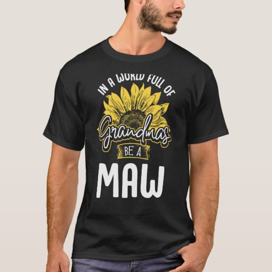 大おもしろい孫に満ちた世界は新しいシャツになる Tシャツ (正面)