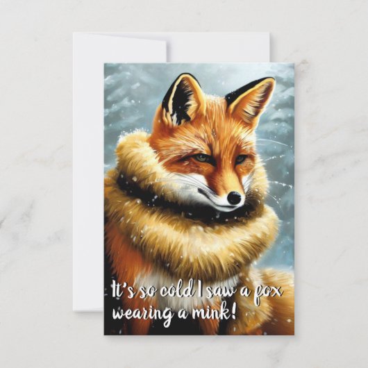 大おもしろい晦日のキツネ 招待状 (正面)