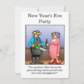 大おもしろい晦日パーティの招待状 招待状 (正面)