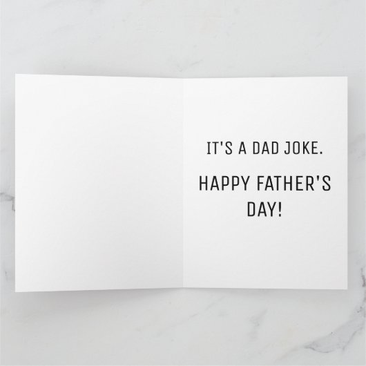 大おもしろい父の日"これはドリルではない"プン カード (内部)