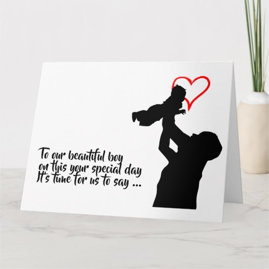 大おもしろい男21歳30歳の誕生日カード カード (正面)