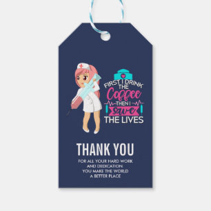 大おもしろい皮下針付ナースことわざ ギフトタグ