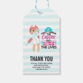 大おもしろい皮下針付ナースことわざ ギフトタグ (正面)