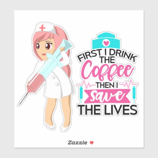 大おもしろい皮下針付ナースことわざ シール (シート)