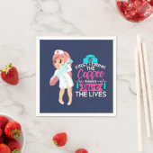 大おもしろい皮下針付ナースことわざ スタンダードカクテルナプキン (インサイチュ)