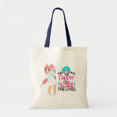 大おもしろい皮下針付ナースことわざ トートバッグ (正面)