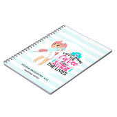 大おもしろい皮下針付ナースことわざ ノートブック (左側)