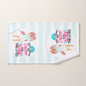 大おもしろい皮下針付ナースことわざ バスタオルセット (ハンドタオル)