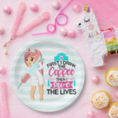 大おもしろい皮下針付ナースことわざ ペーパープレート (パーティー)