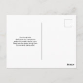 大おもしろい皮下針付ナースことわざ ポストカード (裏面)