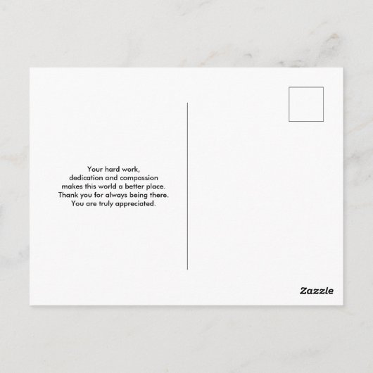 大おもしろい皮下針付ナースことわざ ポストカード (裏面)