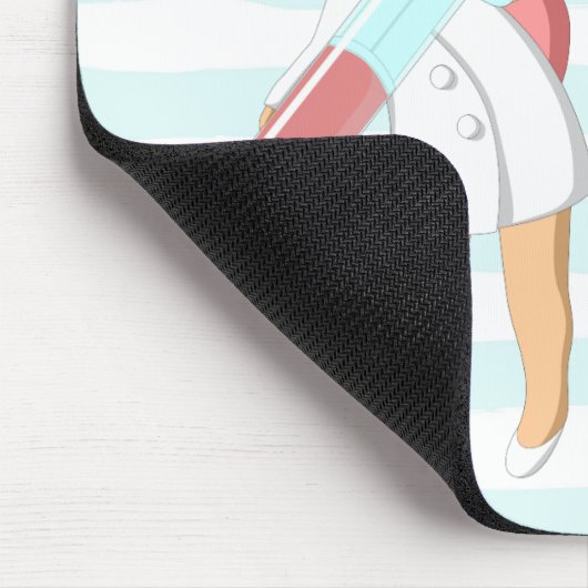 大おもしろい皮下針付ナースことわざ マウスパッド (コーナー)