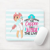 大おもしろい皮下針付ナースことわざ マウスパッド (マウス)