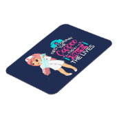 大おもしろい皮下針付ナースことわざ マグネット (左側)