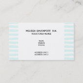 大おもしろい皮下針付ナースことわざ 名刺 (裏面)