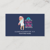 大おもしろい皮下針付ナースことわざ 名刺 (正面)