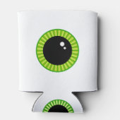 大おもしろい緑色の眼球 缶クーラー (裏面)
