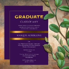 大お洒落学 | Univ Purple |金ゴールド卒業パーティー 招待状