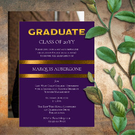 大お洒落学 | Univ Purple |金ゴールド卒業パーティー 招待状