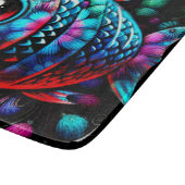 大お洒落目フローラティール（緑がかった色）ピ航海のンク カッティングボード (角)