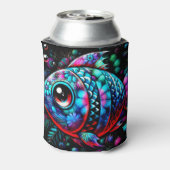 大お洒落目フローラティール(緑がかった色)ピ航海のンク 缶クーラー (缶裏面)