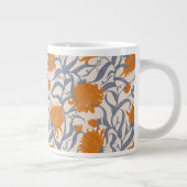 大お洒落花茶色ヴィンテージ ジャンボコーヒーマグカップ (右)