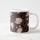 大お洒落花茶色ヴィンテージ ジャンボコーヒーマグカップ (右)
