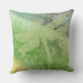 大かわいらしきな緑色のトンボ花 クッション (裏面)