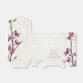 大かわいらしフローラ花結婚白 フェイバーボックス (折り畳みなし)