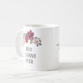 大かわいらし型フローラ最高のばあ コーヒーマグカップ (正面左)