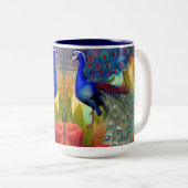 大かわいらし柄で ツートーンマグカップ (正面右)