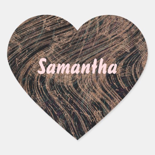 大かわいらし理石 ハートシール (正面)