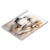 大かわいらし白ピレ素晴らしネー犬 ノートブック (左側)