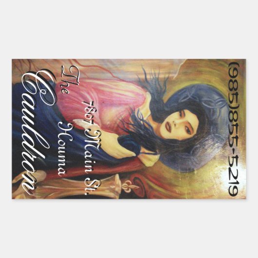 大がまのステッカー 長方形シール (正面)