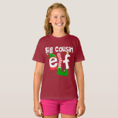 大きいいとこの小妖精や小人のクリスマス Tシャツ (正面フル)