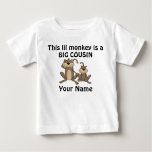 大きいいとこ猿のパーソナライズなワイシャツ ベビーTシャツ