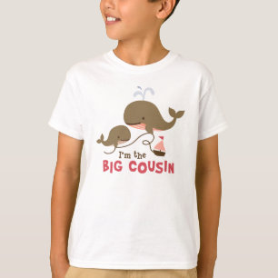大きいいとこ-モダンなクジラ Tシャツ
