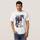 大きいお尻Percheron Tシャツ (正面フル)
