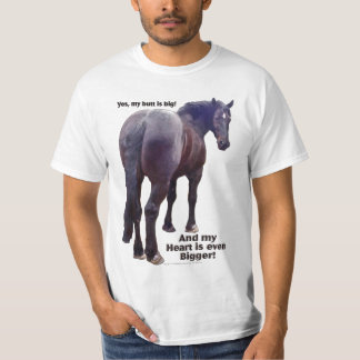 大きいお尻Percheron Tシャツ