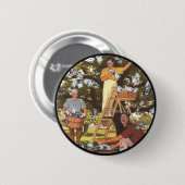 大きいお金の木ボタン 缶バッジ (正面&裏面)