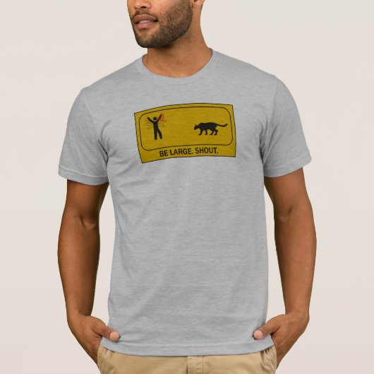 大きいがあって下さい。 叫び Tシャツ (正面)