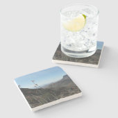 大きいくねりの公園Ocotillo山の景色 ストーンコースター (横)